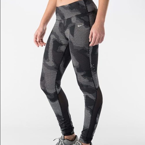 Nike Pants - Nike Epic Lux Printed Running Tights - camo pixel